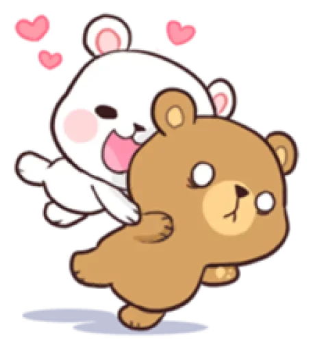 ❤️‍🔥 Стикер «Milk and Mocha» для Telegram