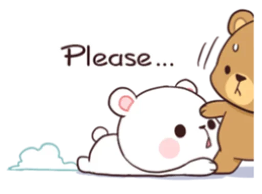 🙏 Стикер «Milk and Mocha» для Telegram