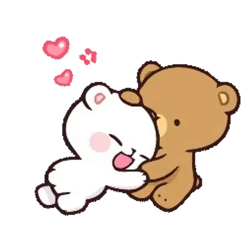 ❤️ Стикер «Milk And Mocha» для Telegram