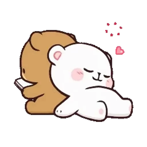 ❤️ Стикер «Milk And Mocha» для Telegram