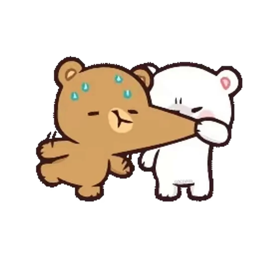 😡 Стикер «Milk And Mocha» для Telegram