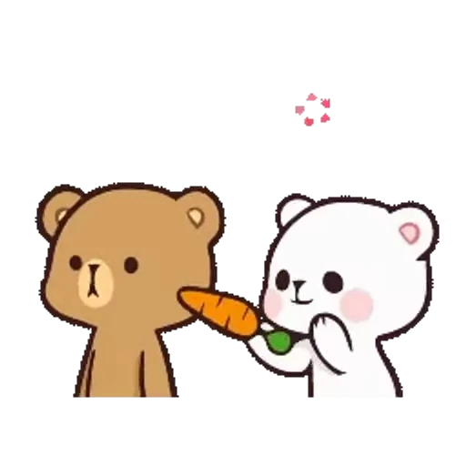 ❤️ Стикер «Milk And Mocha» для Telegram