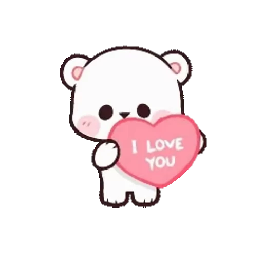 ❤️ Стикер «Milk And Mocha» для Telegram