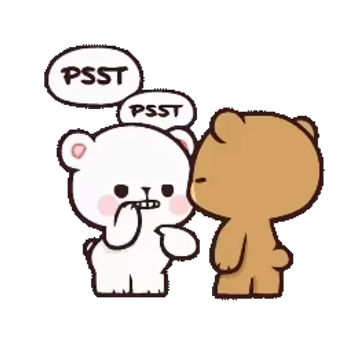 🤐 Стикер «Milk And Mocha» для Telegram