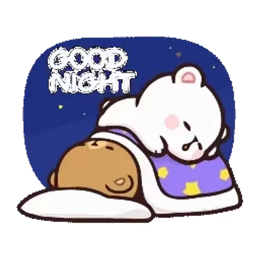 😴 Стикер «Milk And Mocha» для Telegram
