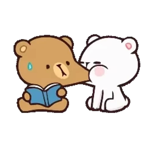 ❤️ Стикер «Milk And Mocha» для Telegram