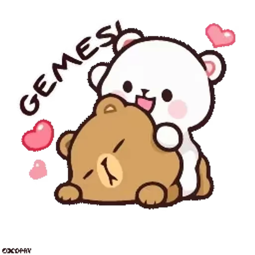 ❤️ Стикер «Milk And Mocha» для Telegram