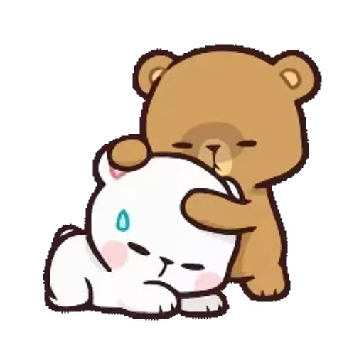 😓 Стикер «Milk And Mocha» для Telegram