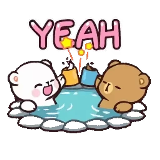 🍻 Стикер «Milk And Mocha» для Telegram