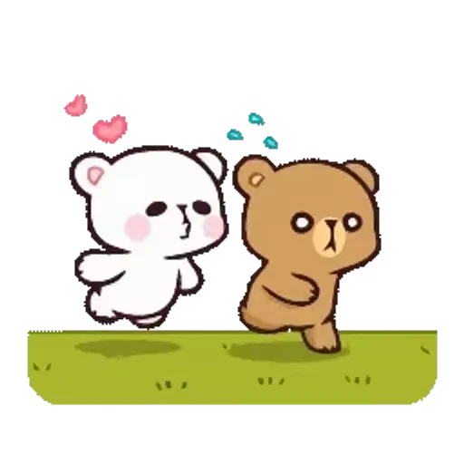 ❤️ Стикер «Milk And Mocha» для Telegram