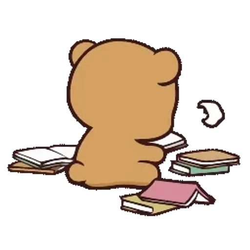 📚 Стикер «Milk And Mocha» для Telegram