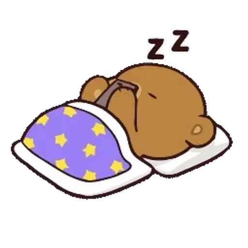 😴 Стикер «Milk And Mocha» для Telegram