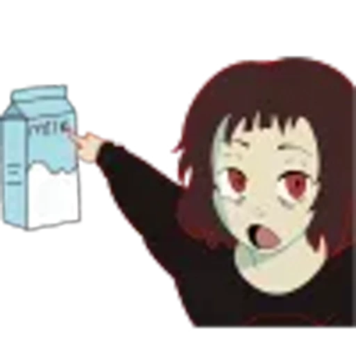 🤩 Эмодзи «⋆˚࿔ milk outside a bag ˚⋆» для Telegram