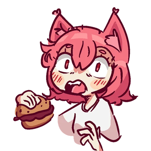 🍔 Стикер «Milka chan» для Telegram