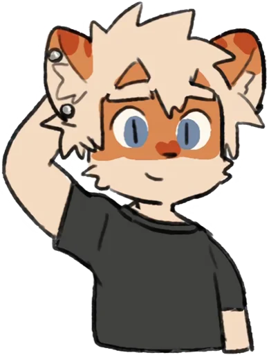 🤨 Стикер «Milky tiger baby» для Telegram