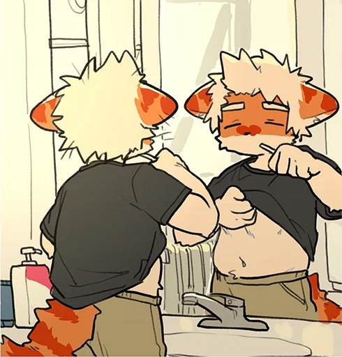 😪 Стикер «Milky tiger baby» для Telegram