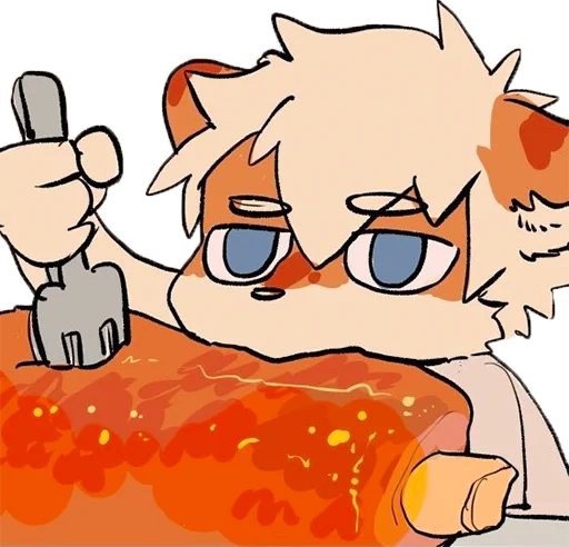 😐 Стикер «Milky tiger baby» для Telegram