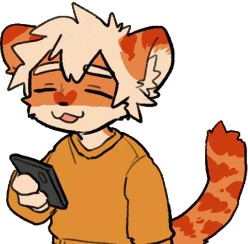 😋 Стикер «Milky tiger baby» для Telegram