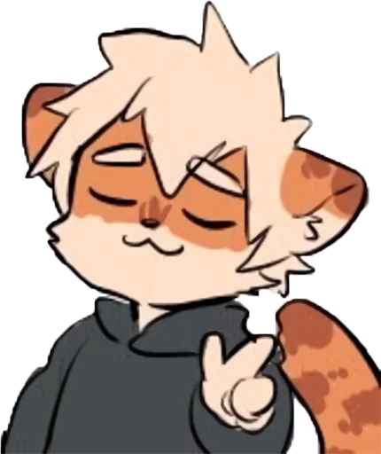 👌 Стикер «Milky tiger baby» для Telegram