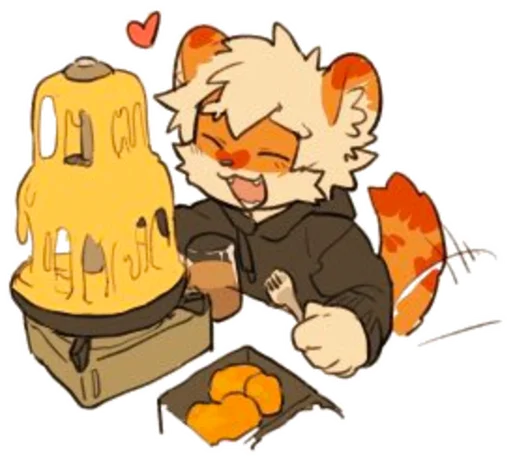 🤩 Стикер «Milky tiger baby» для Telegram