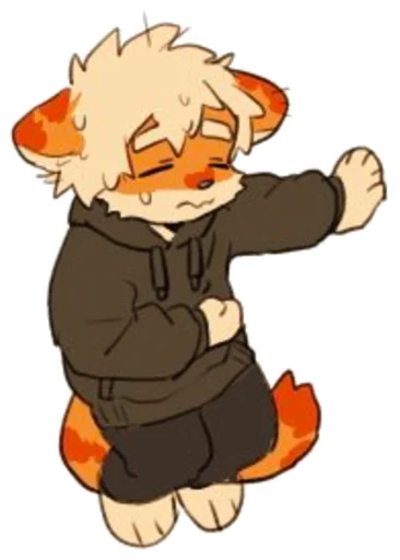 😖 Стикер «Milky tiger baby» для Telegram