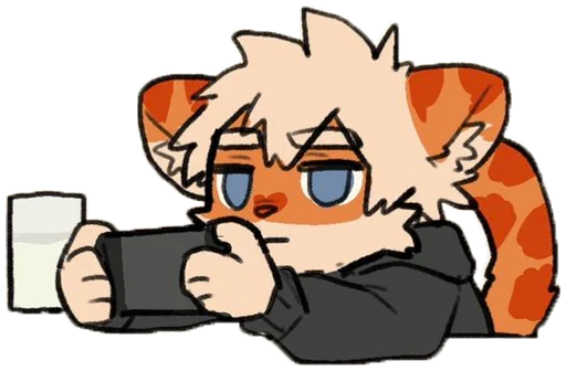 🎮 Стикер «Milky tiger baby» для Telegram