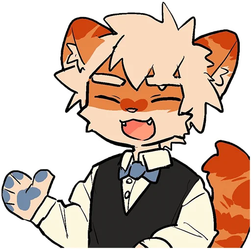 😃 Стикер «Milky tiger baby» для Telegram