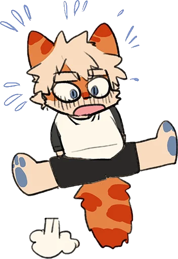 😳 Стикер «Milky tiger baby» для Telegram