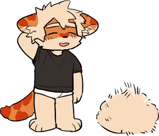 😅 Стикер «Milky tiger baby» для Telegram