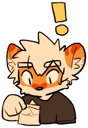❗️ Стикер «Milky tiger baby» для Telegram