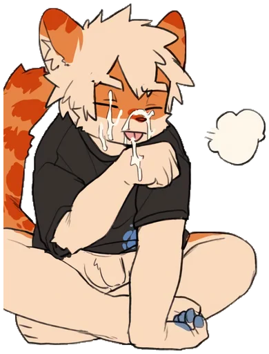 🤤 Стикер «Milky tiger baby» для Telegram