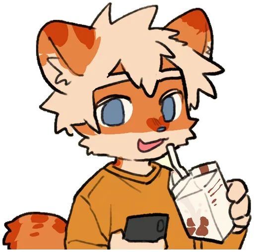 😏 Стикер «Milky tiger baby» для Telegram