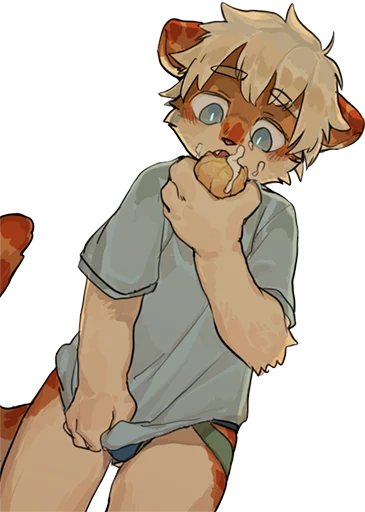 🥛 Стикер «Milky tiger baby» для Telegram