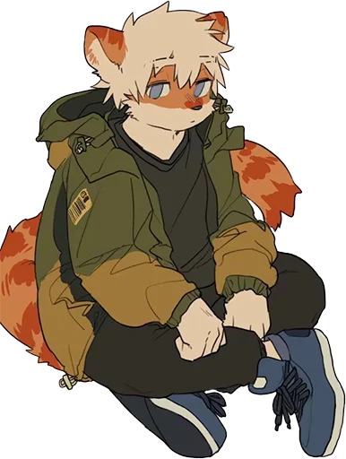 😐 Стикер «Milky tiger baby» для Telegram