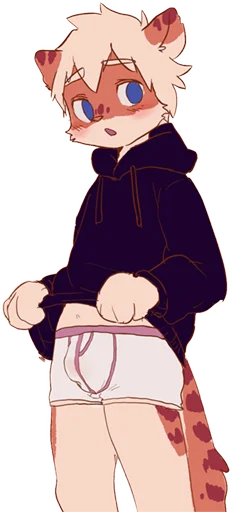 🩲 Стикер «Milky tiger baby» для Telegram