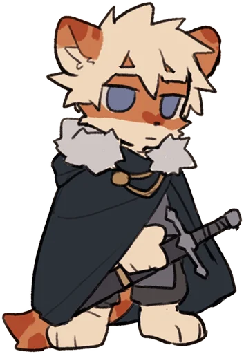 🗡️ Стикер «Milky tiger baby» для Telegram