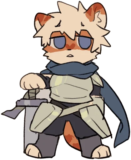 🗡️ Стикер «Milky tiger baby» для Telegram