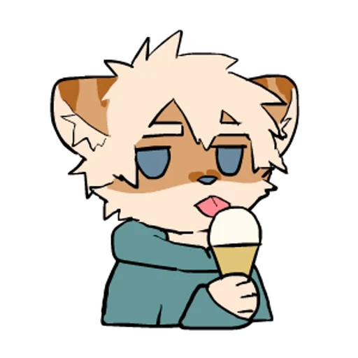 🍦 Стикер «Milky Tiger» для Telegram
