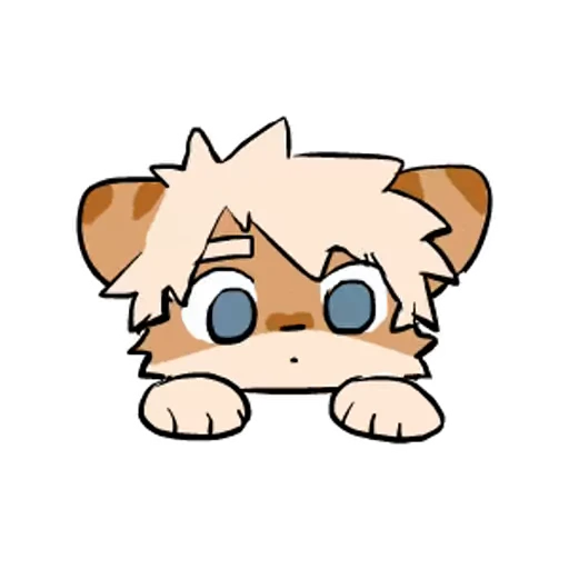 😯 Стикер «Milky Tiger» для Telegram