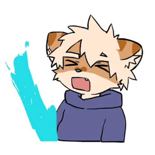 🍆 Стикер «Milky Tiger» для Telegram