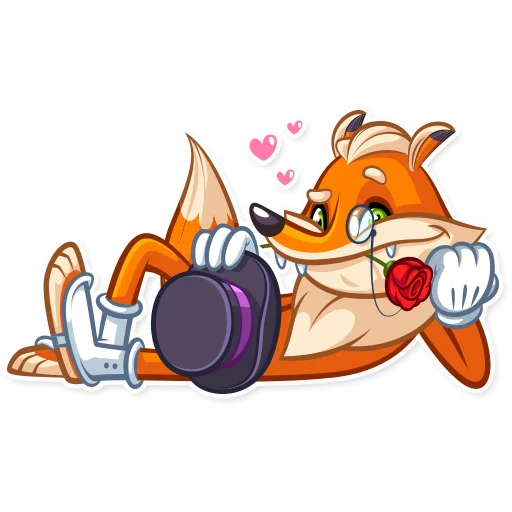 😘 Стикер «Millionaire Fox» для Telegram