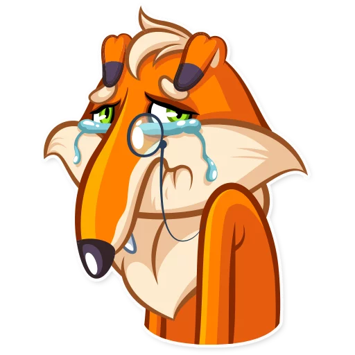 😭 Стикер «Millionaire Fox» для Telegram