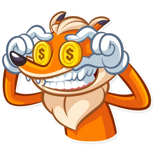 🤑 Стикер «Millionaire Fox» для Telegram