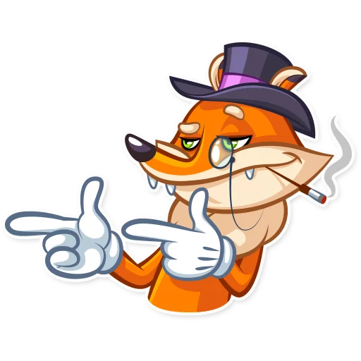 😏 Стикер «Millionaire Fox» для Telegram