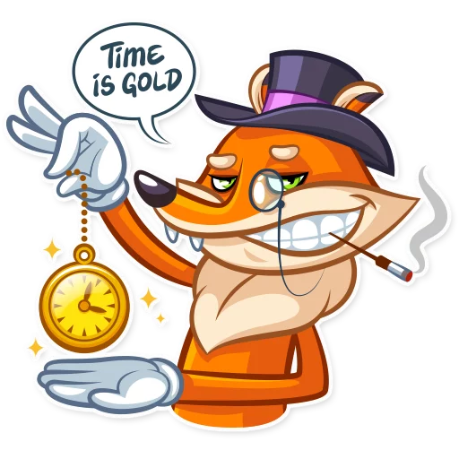 ⏱ Стикер «Millionaire Fox» для Telegram
