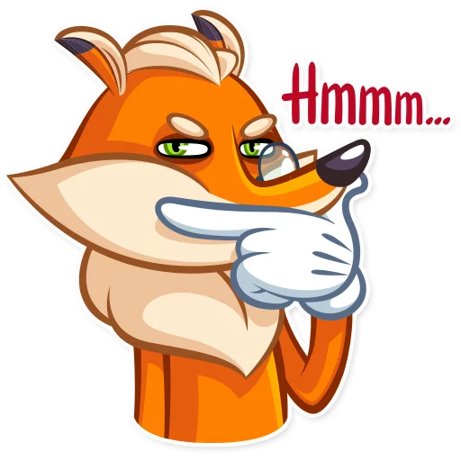 🤔 Стикер «Millionaire Fox» для Telegram