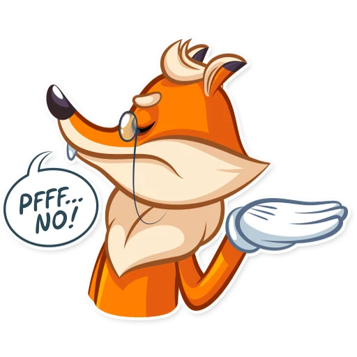 ✋ Стикер «Millionaire Fox» для Telegram