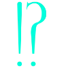 ⁉️ Эмодзи «Бирюзовый шрифт» для Telegram