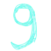 9⃣ Эмодзи «Бирюзовый шрифт» для Telegram