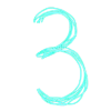 3⃣ Эмодзи «Бирюзовый шрифт» для Telegram